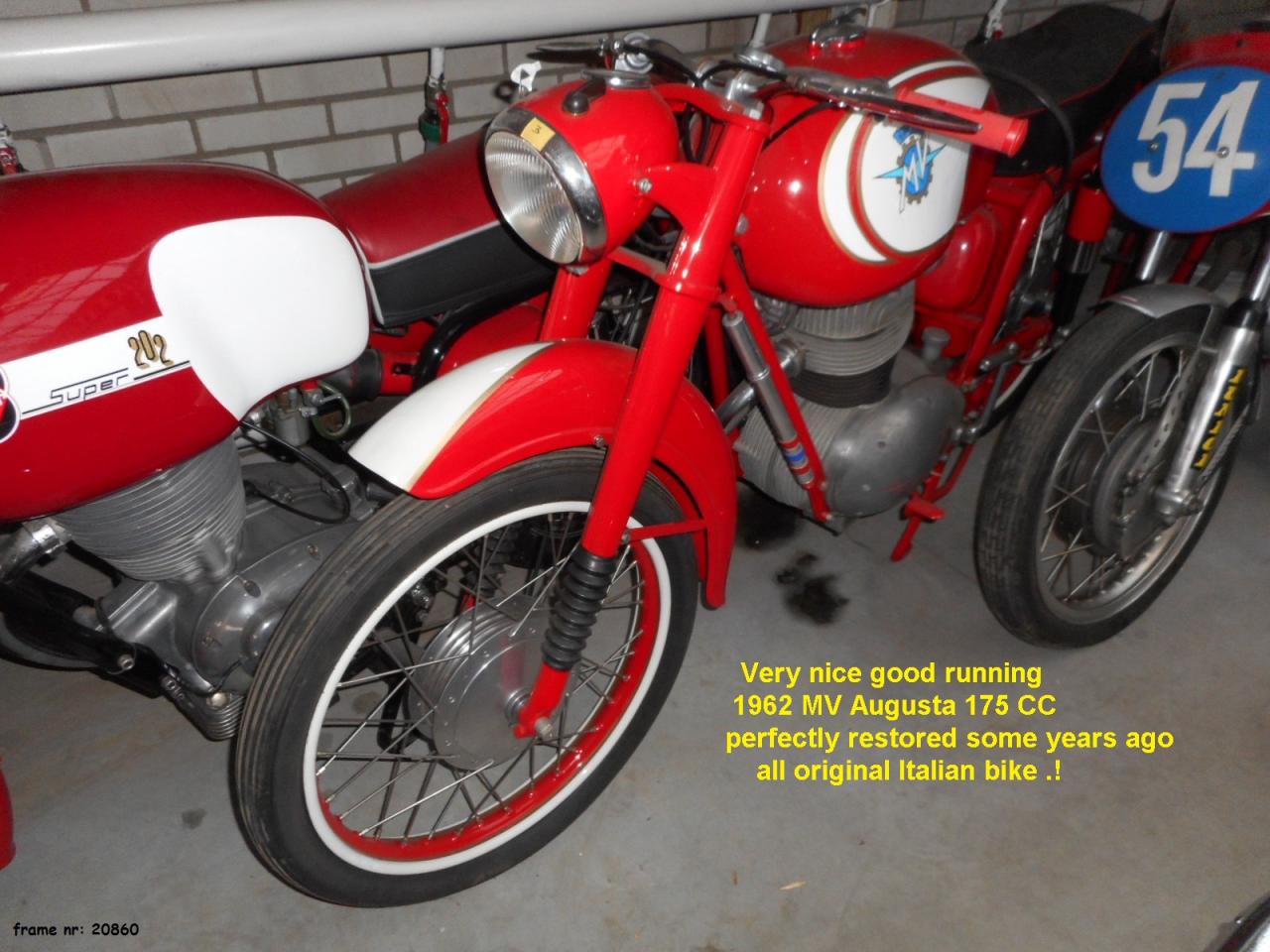 1962 MV Agusta 175 cc