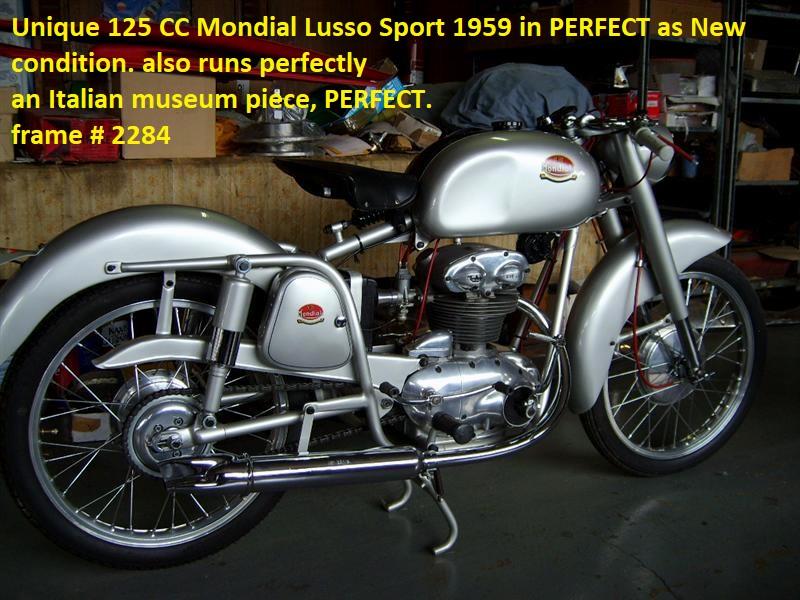 1959 Mondial Lusso Sport