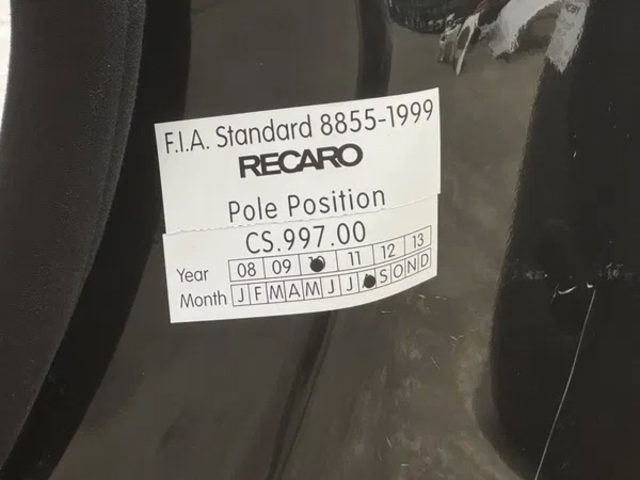 2010 Recaro Pole Position Competition Seats