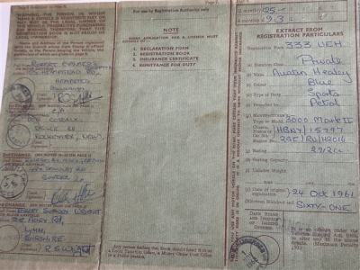 1961 Austin Healey 3000 MKII BN7