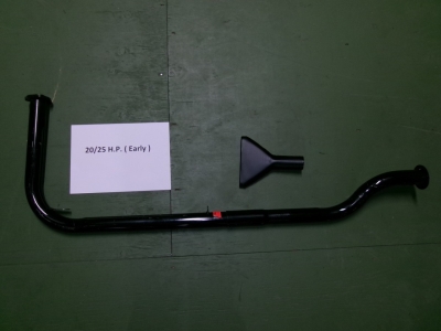 1x Down pipe with flange and 1x Fich tail