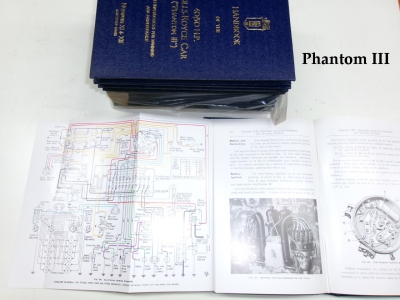 8x Phantom III, Handbook of the 40/50 HP Rolls-Royce, reprint 1976