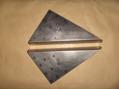 Aston Martin Spare Wheel Cover Triangles for V8 (LH & RH Available) [Part No. RC015A]