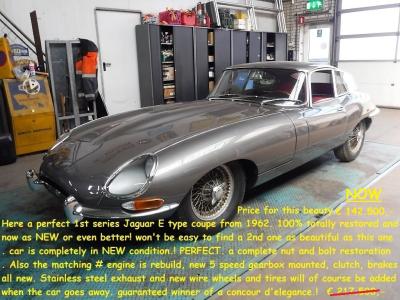 1962 Jaguar 1 ste serie E-type 1962