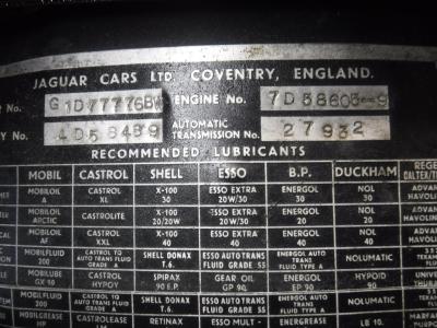1968 Jaguar 420G Saloon no. 7776
