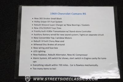 1969 Chevrolet Camaro Supercharged Restomod