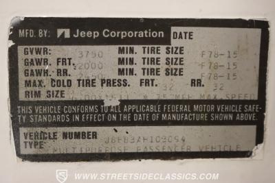 1978 Jeep CJ5 Renegade Levi Edition