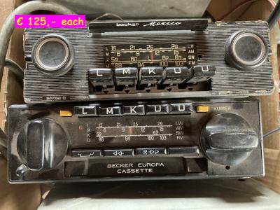 1960 Mercedes parts radio Becker Mercedes