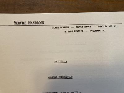 1960 CAR -Bike Manuals Manuals