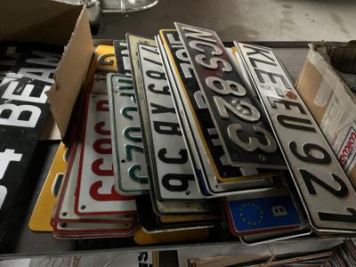 1950 Collectables numberplates European