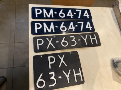 1950 Collectables numberplates European