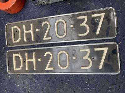 1950 Collectables numberplates European