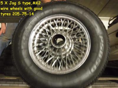 1960 Jaguar wire wheels E, S and MK2