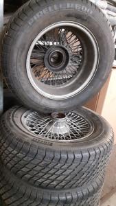 1960 Jaguar wire wheels E, S and MK2