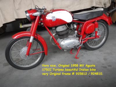 1958 MV Agusta Turismo