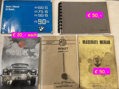 1950 Car -instr books instr books