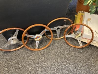 1950 several parts steering wheels