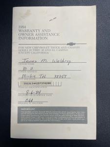 1984 Chevrolet C10 Silverado 454