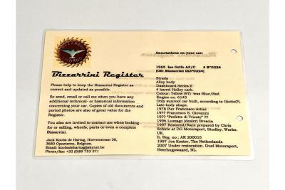 1965 Bizzarrini GT Strada 5300 &ldquo;Alloy&rdquo;