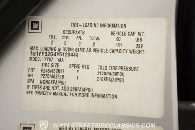 2000 Chevrolet Corvette Convertible