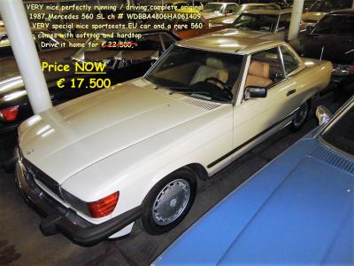 1987 Mercedes - Benz 560 SL Creme