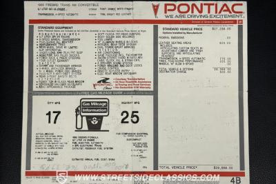 1995 Pontiac Firebird Trans Am Convertible
