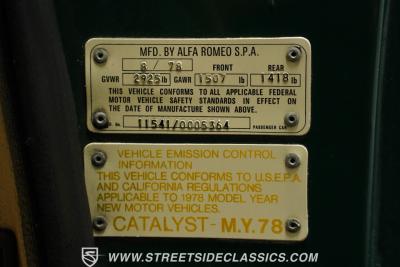 1978 Alfa Romeo Spider Veloce