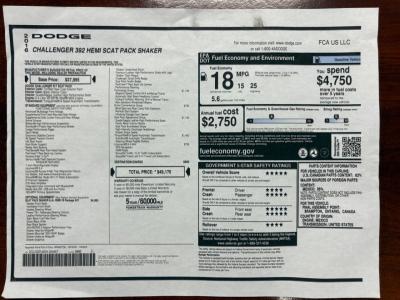 2016 Dodge Challenger R/T Scat Pack 392 Shaker