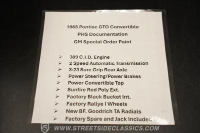 1965 Pontiac GTO Convertible