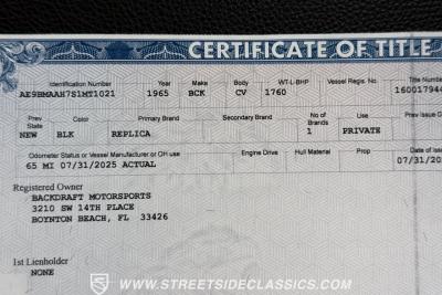 1965 Shelby Cobra 427 Backdraft