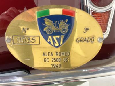 1949 Alfa Romeo 6C 2500 SS Passo Corto Cabriolet Pinin Farina