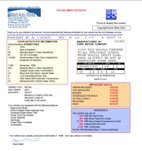 1970 Ford Mustang Mach 1