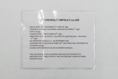 1967 Chevrolet Impala SS 427