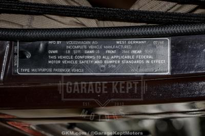 1986 Volkswagen Vanagon Westfalia Weekender Wolfsburg Syncro