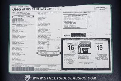 2000 Jeep Wrangler Sahara