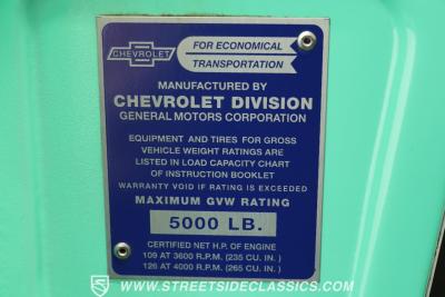 1955 Chevrolet 3100 Big Back Window