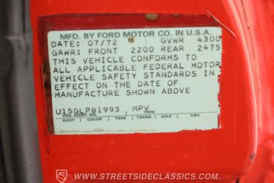 1972 Ford Bronco 4X4