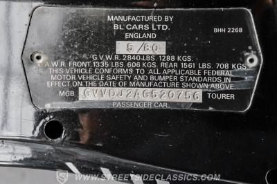 1980 MG MGB Limited Edition