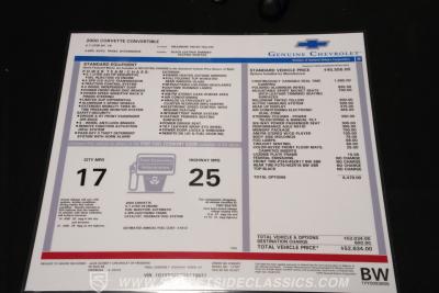 2000 Chevrolet Corvette Convertible