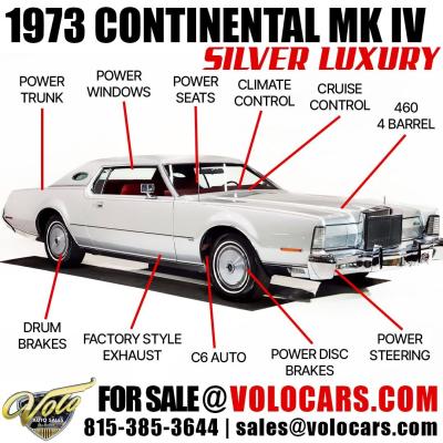 1973 Lincoln Continental MK IV Silver Luxury