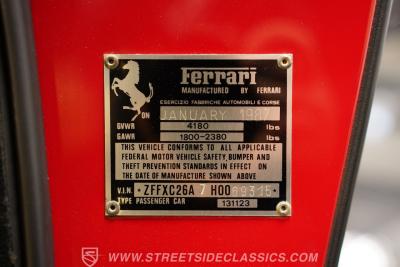 1987 Ferrari Mondial 3.2 Cabriolet