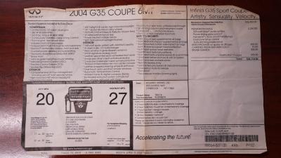 2004 Infiniti G35 Coupe