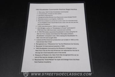 1953 Studebaker Commander Regal Starliner