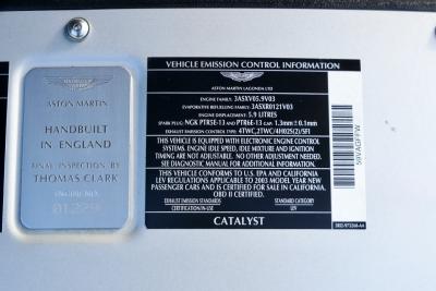 2003 Aston Martin Vanquish 5.9 V12 &ldquo;11.800 Miles&rdquo;