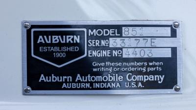 1935 Auburn 851 Super-Charged "Boattail" Speedster