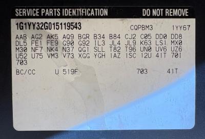 2001 Chevrolet Corvette Convertible