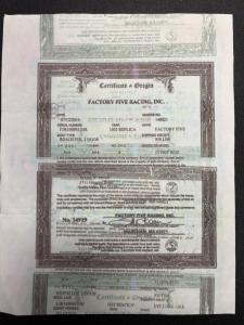 1933 Ford Roadster Factory Five