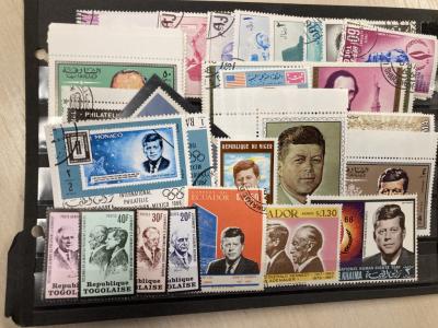 1970 Collectables Postzegels Kennedy collection
