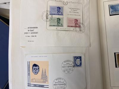 1970 Collectables Postzegels Kennedy collection