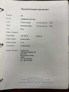 1965 Shelby Cobra Backdraft